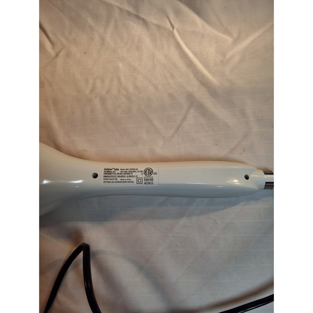 InStyler Tulip Auto Curler White Ceramic ISAC-22WTUS-00 Automatic Hair Curler - Picture 3 of 5